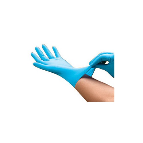 Picture of Cardinal Health 55N8823 11.1 in. Long Nitrile Exam Glove, Powder-Free, Extra Large