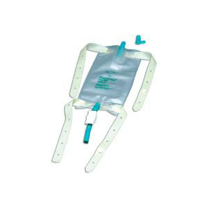 Picture of Bard Home Health Division 57150732 32 oz Leg Bag with Flip-Flo Valve & Fabric Straps
