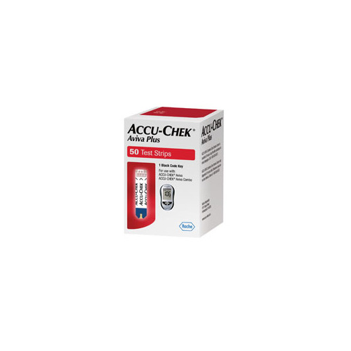 Picture of Roche Diagnostics 5906908217001 Aviva Plus Blood Glucose Test Strip&#44; 50 Count
