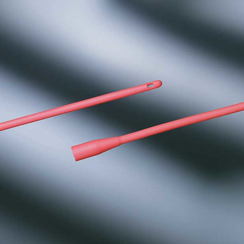 Picture of Bard Home Health Division 57802512 16 in. x 12 fr Rubber Urethral Catheter&#44; Coude - Red