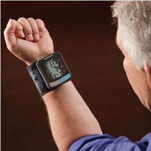 Picture of Briggs Healthcare 6604810001 HealthSmart Standard Series Clinically Accurate Universal Automatic Wrist Digital Blood Pressure Monitor with LCD Display