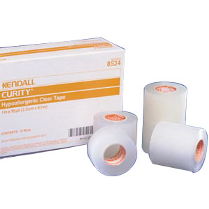 Picture of Kendall 688534 1 in. x 10 yards Curity Hypoallergenic Clear Tape