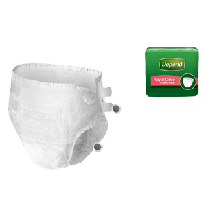 Picture of Kimberly Clark 6935458 35 - 49 in. Depends Protection Brief with 4 Tabs, Large