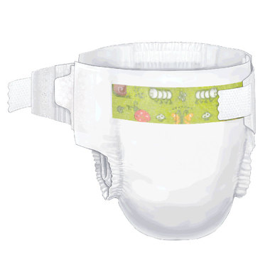 6880008A One Size Curity Baby Diapers, Small
