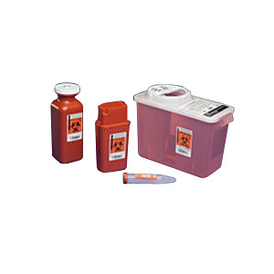 Picture of Kendall 688303SA Transportable Sharps Container&#44; Red