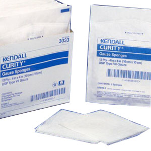 687605 4 x 4 in 16  Ply Sterile Gauze Sponge