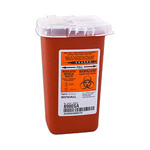 Picture of Kendall 688900SA 1 qt Autodrop Phlebotomy Container