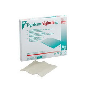 Picture of 3M 8890303 4 x 5 in. Tegaderm Alginate Ag Silver Dressing