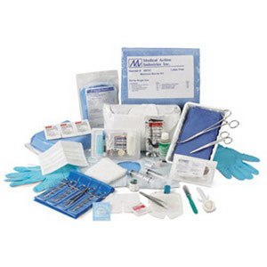 Picture of Medical Action Industries AC61112 Suture Removal Kit with Iris Scissors & Wire-Form Forceps