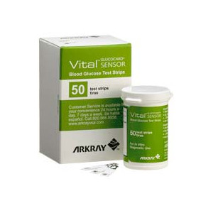 Picture of ARKRAY CJ760050 Glucocard Vital Test Strip - 50 Count