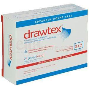 EL00302 4 x 4 in. Drawtex Hydroconductive Dressing with Levafiber