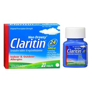 Picture of Bayer Healthcare MER08018 Claritin Allergy 24 Hour Tablets, 20 Count