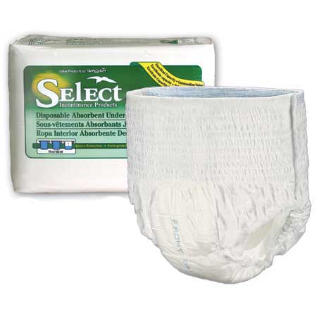 PU2605 34 - 48 in. Select Youth Disposable Absorbent Underwear - Medium