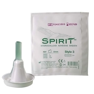 Picture of Bard Medical Home Care RH39103 32 mm Spirit Style 3 Hydrocolloid Sheath Male External Catheter