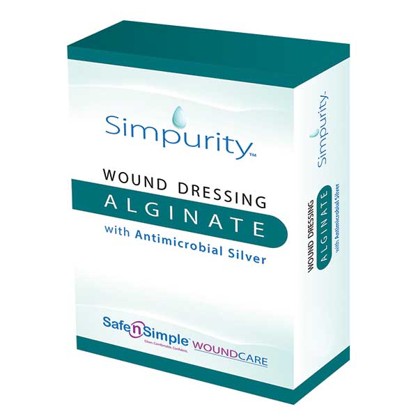 RRSNS51764 8 x 8 in. Silver Alginate Wound Dressing Pad