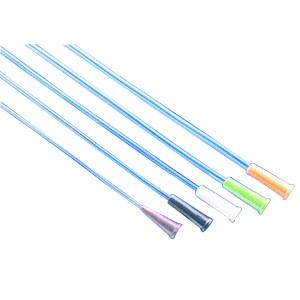 Picture of Teleflex Medical RU22090014 6 in. 14 French Female Hydrophilic Coated Intermittent Catheter with Straight Tip