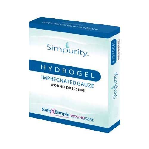 RRSNS58802 2 x 2 in. Impregnated Hydrogel Gauze Wound Dressing