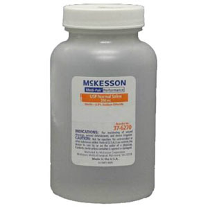 WE6240 100 ml Normal Sterile Saline Screw Top Container