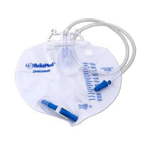 Picture of Cardinal Health - Medical ZRND2000R 2&#44;000 ml&#44; Standard Vented Drainage Bag with Double Hanger Anti-Reflux Valve