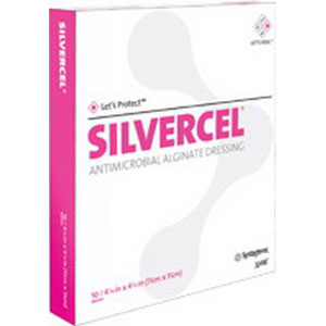 53800408 4 x 8 in. Silvercel protective Alginate Dressing