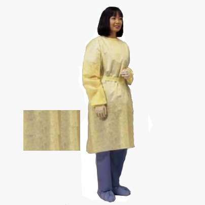 Picture of Cardinal Health 552100PG Lightweight Isolation Gown - Yellow&#44; Universal