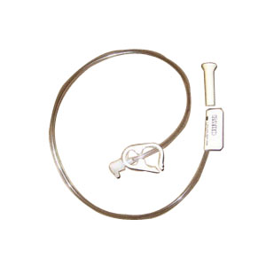 Picture of Bard Peripheral Vascular 57000268 28 French x 24 in. Button Continuous Feeding Tube with 90 deg Adapter