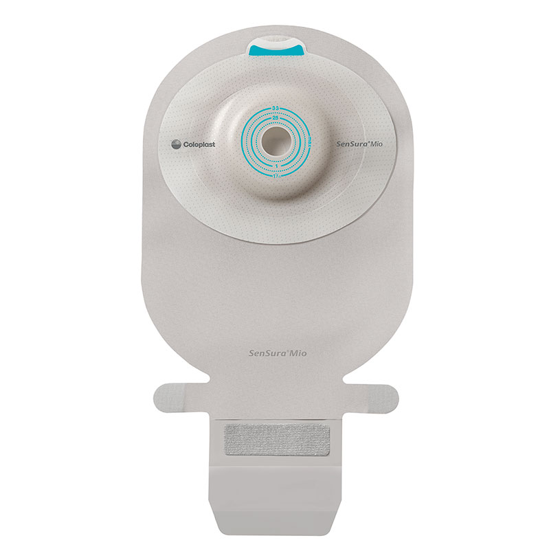 Picture of Coloplast 6216734 Mio 1-Piece EasiClose Wide Outlet Convex Light Pouch with Inspection Window&#44; Opaque