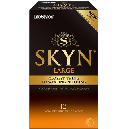 Picture of Ansell USA ANS27412 Lifestyles Skyn Large Polyisoprene Condoms&#44; 12 Count
