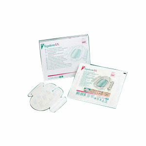 Picture of 3M 881685 3.5 x 4.5 in. Tegaderm IV Transparent Adhesive Advanced Securement Dressing