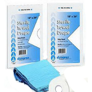 Dynarex DX4410 18 x 26 in. Disposable Plain Towel Drapes