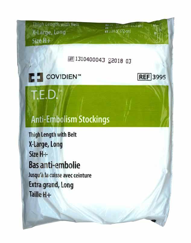 683182LF T.E.D. Thigh Length Anti-Embolism Stockings, Extra Large, Long