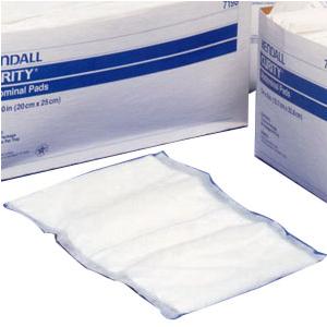 686197D 7.5 x 8 in. Curity Nonsterile Abdominal Pad