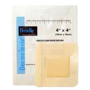 DM00280 DermaLevin Adhesive Foam Dressing, 4 x 4 in.