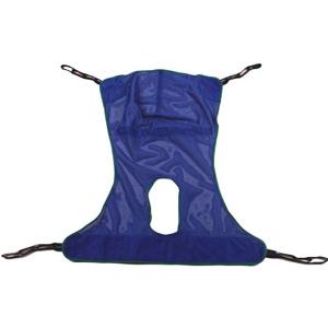Picture of Invacare R115 Reliant Mesh Full Body Sling with Commode Opening - Green&#44; Large