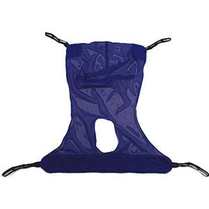 Picture of Invacare R116 Reliant Mesh Full Body Sling with Commode Opening - Blue&#44; Exra Large