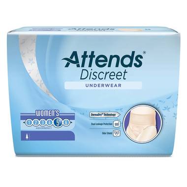 48ADUF40 Discreet Underwear for Womens, Extra Large - Size 22-24