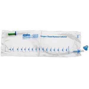 50B14C 14 fr 16 in. Apogee Plus Coude Closed System Catheter