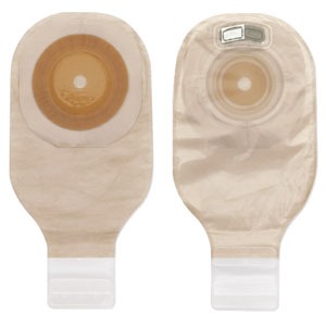 508574 Premier One Piece Soft Convex Drainable Pouch CuttoFit with Filter44 Clear