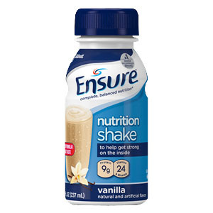 Picture of Abbott Nutrition 5257243 8 oz Ensure Homemade Vanilla Shake Bottle