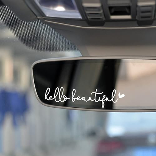 Nc570 Hello Beautiful Mirror Decal
