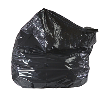 International Plastics CL-MCB-4046 40 x 46 in. 40-45 gal Black Repro Trash Bags - Case of 100