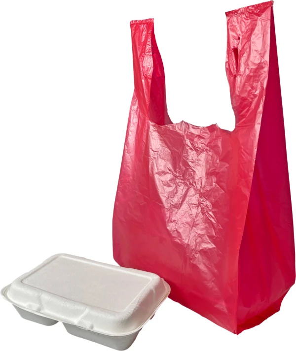 Picture of International Plastics MB-T-24RE 11.5 x 6.5 x 21 in. HD T-Shirt Bags - Red - Pack of 1000