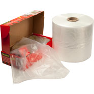 17" x 14" x 35" 1 Mil Gusseted Poly Bags on Roll 500/Roll (3 Rolls)