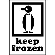 Keep Frozen Handling Shipping Label International 500/Roll (2 Rolls)