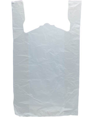 Picture of International Plastics MB-T-26HD 15 x 7 x 26 in. White HD T-shirt Bag - Case of 500