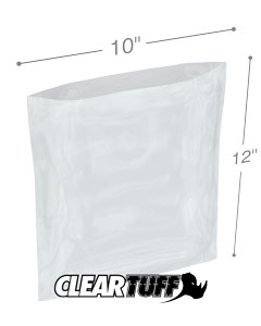 PB31012 10 x 12 in. Clear Poly Bags, 0.003 Gauge - Case of 1000