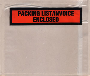 PL-TF-405 4.5 x 5.5 in. Panel Packing List & Invoice Enclosed - Case of 1000