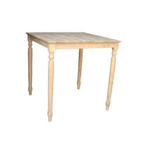 Picture of InternationalConcepts INTC663 Solid Wood Top Table - Turned Legs