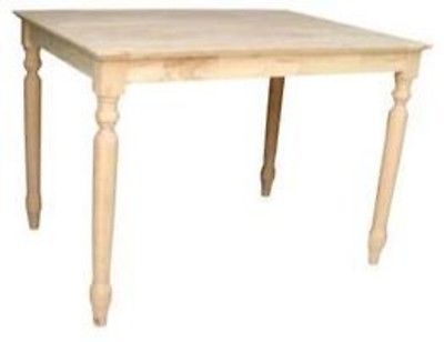 Picture of InternationalConcepts INTC661 Solid Wood Top Table - Turned Legs Dining Table
