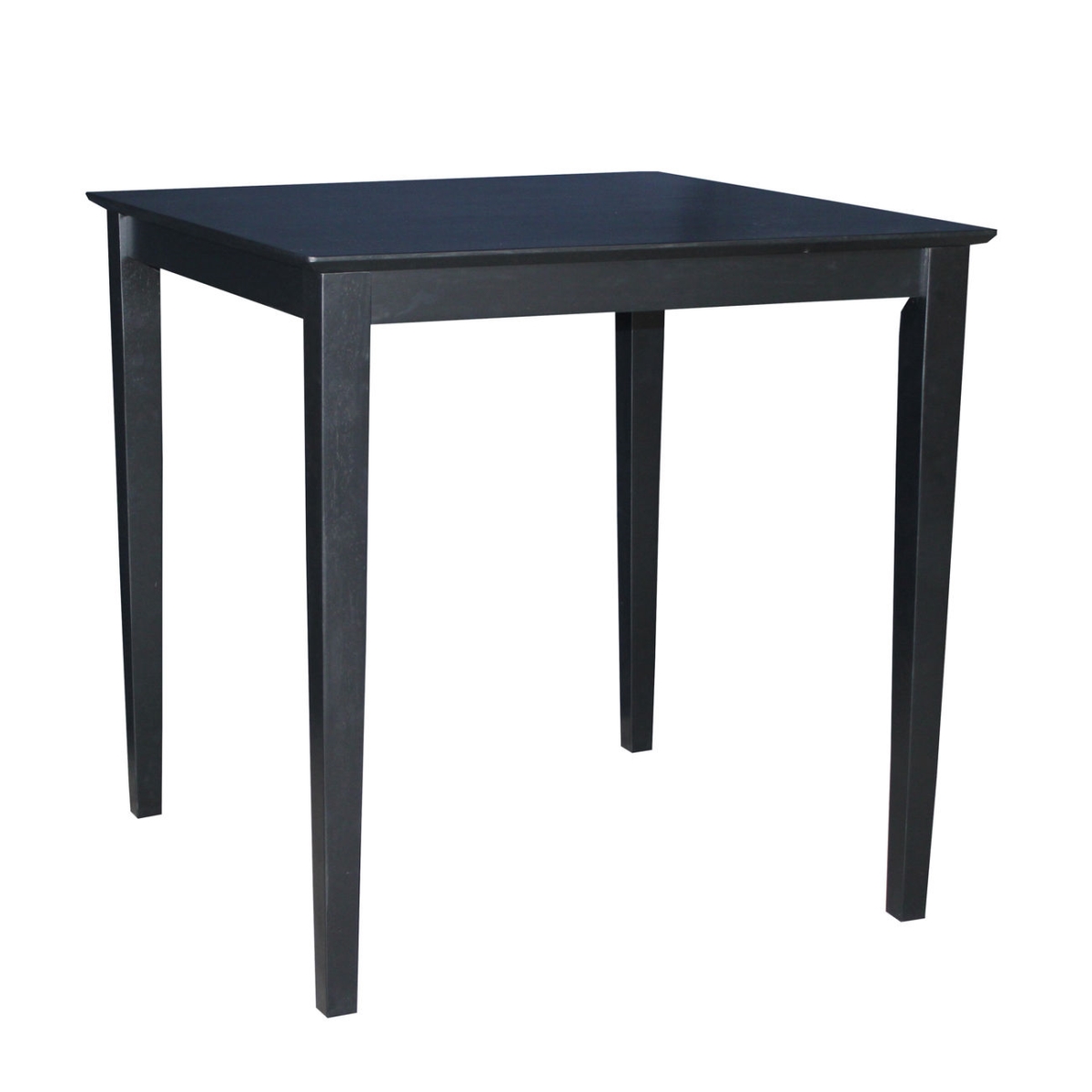 Picture of InternationalConcepts INTC694 Solid Wood Top Table - Shaker Legs, Black - 36 x 36 in.